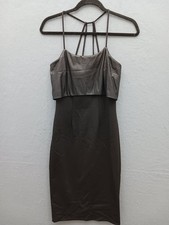 BCBG Generation Women's Bodycon Midi Dress 2 Black Solid Sleeveless Casual