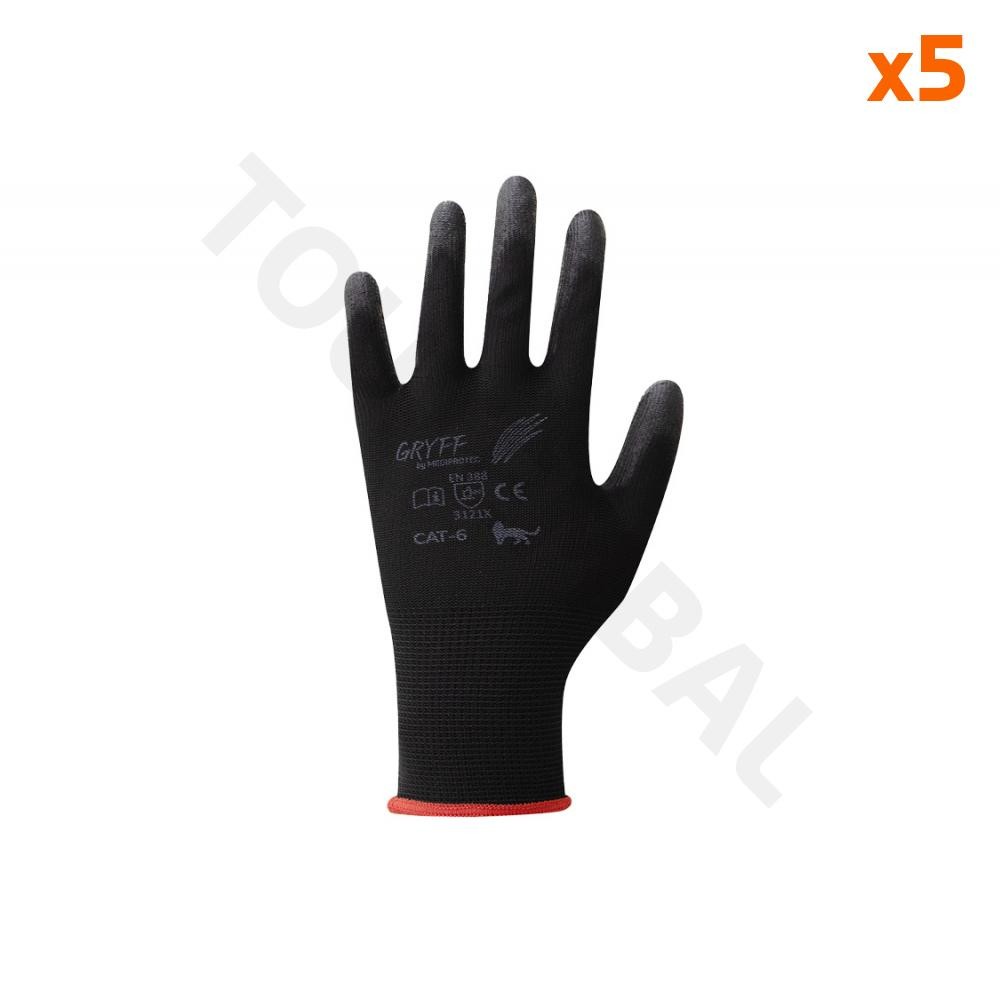 Gants de manutention légère antidérapants pour travaux précis et assemblage électronique