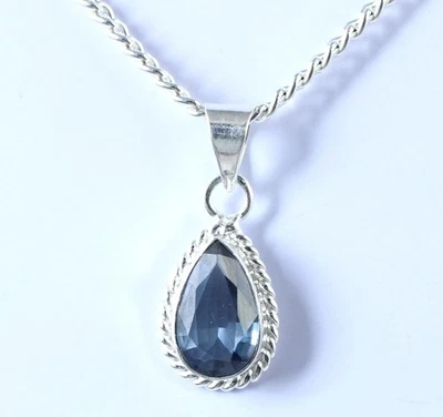 10,60 Ct Zertifizierter Natürlicher Farbwechsel Saphir Birnen Anhänger Herren - Bild 1 von 4
