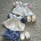 Vtg Cabbage Patch Kids Blue Dress & Bloomers Canada LTEE  1983 Plus Pink Dress