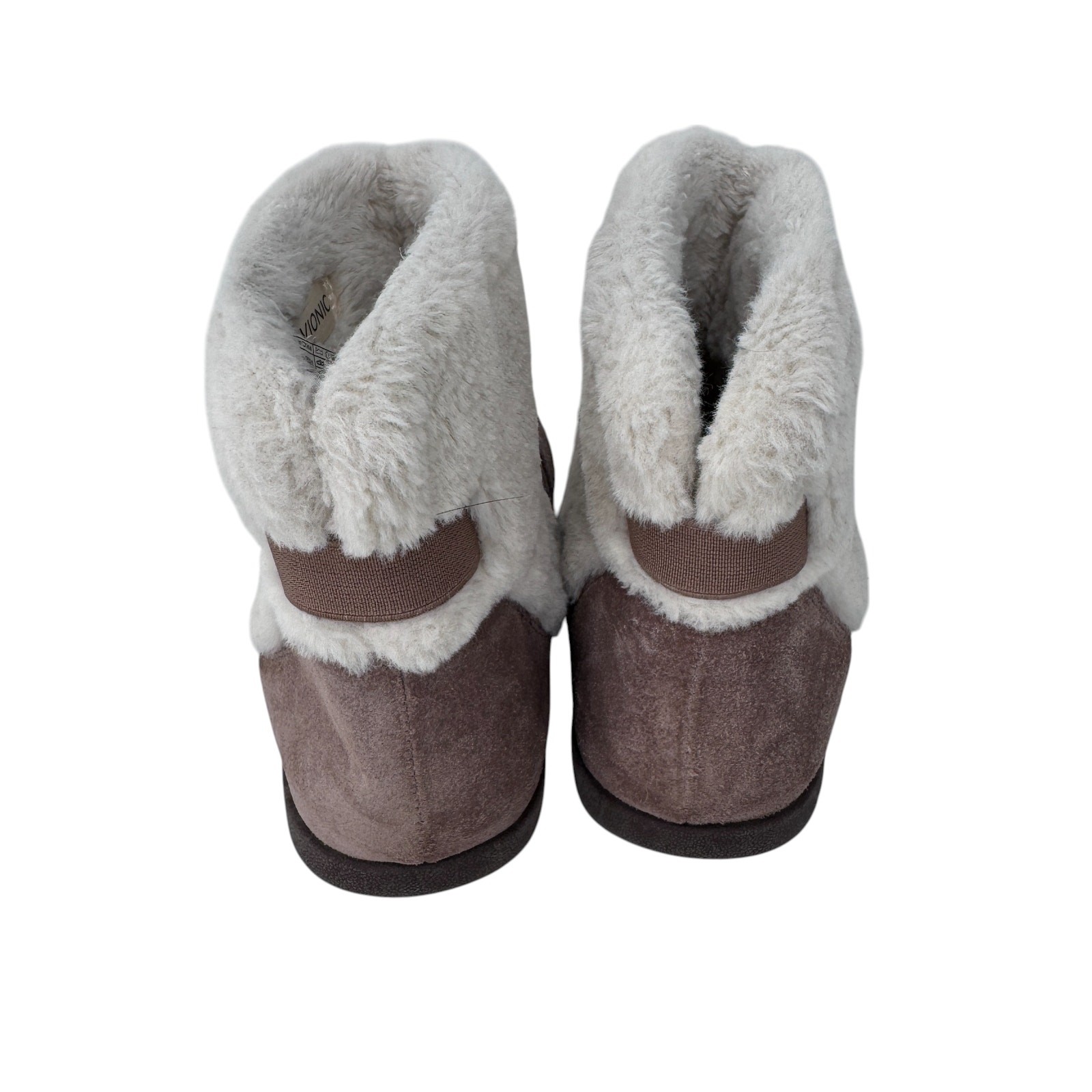 SAOLA Stivali pantofole di supporto Vionic Divine Maizie donna US 8 suola gomma marrone