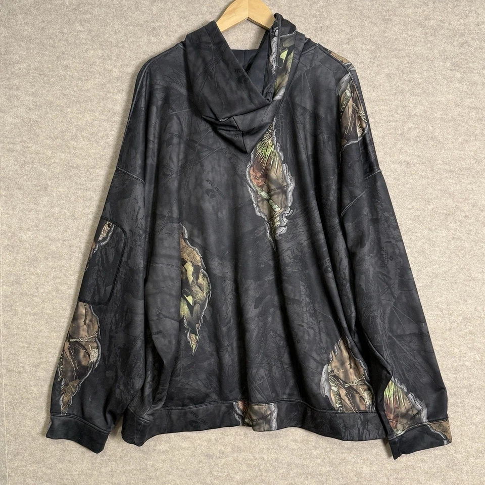 Mossy Oak Men's Camo Hunting Pullover Performance Fleece Hoodies 3XL - Image 2 of 3