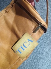 Tica Wine Bag Leather Bottle Carrier Wine Tote Soft Leather Wine Bag NWT