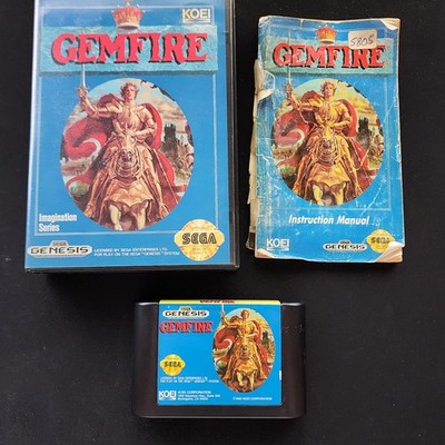 GEMFIRE Sega Genesis KOEI Strategy Game - Incl. Game, Case, Manual