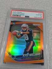 2025 Panini Prizm Rookie Kyle Williams True Orange /249 (RC) PSA 10 Patriots POP