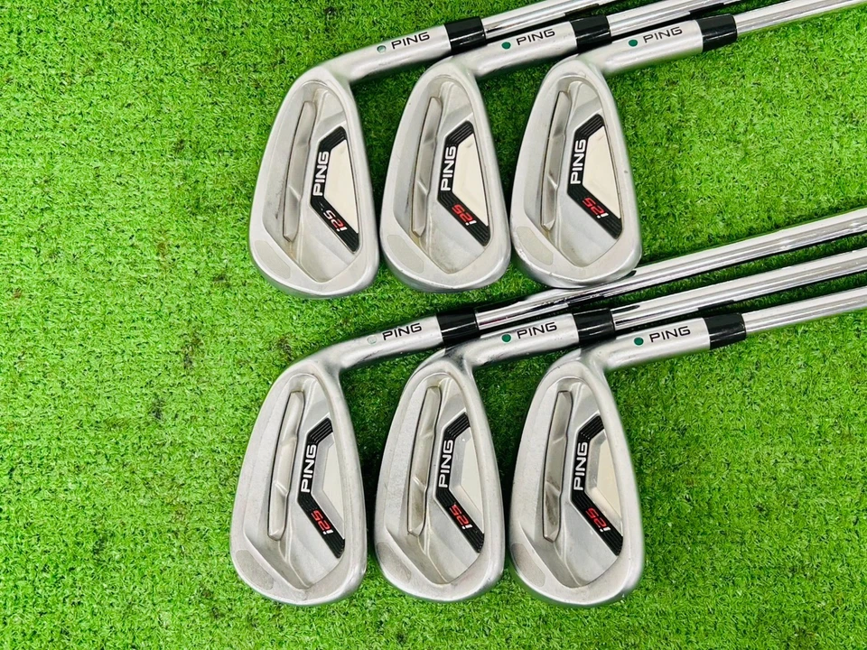 Ping i25 Iron Set 5-9+PW RH Ping CFS Stiff FLex Steel Shaft Green Dot G13902 - Image 2 of 4