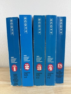 Scott's Standard Postage Stamp Catalogue 1983 Vol. 1-4 and USA Specialized