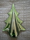 FINE MURANO ITALIAN EMERALD GREE ART GLASS CHRISTMAS TREE PAPERWEIGHT