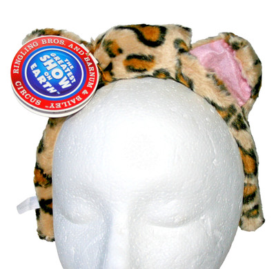 Ringling Brothers Barnum Bailey Plush Circus Leopard Flashing Hair Band New NOS 