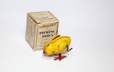 Tinplate Clockwork Pecking Percy In Original Box - Working Vintage