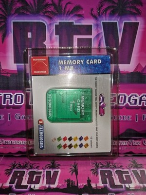   X-TECHNOLOGIES MEMORY CARD 1MB PLAYSTATION PS1 PS2 MEMORY CARD NEW  