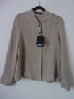 New Massimo Dutti Beige Wool Blend OverShirt Blouse Size: UK 10 RRP: € 69.95