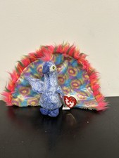Ty Beanie Baby Flashy the Peac*ck December 30, 2000