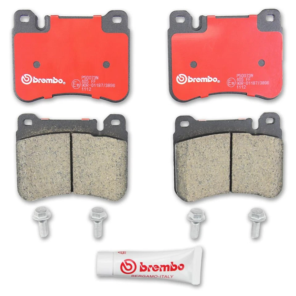 Pastillas de freno delanteras + traseras de cerámica para Mercedes-Benz SLK280 2006-2008 - Brembo OE Foto 3 de 4