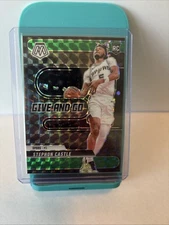 2024-25 Panini Mosaic Give and Go Stephon Castle Rookie Card Green Prizm