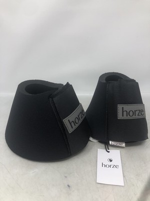 Horze ProBell Boots 00L Black Protective Horse Equestrian 