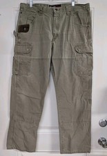Wrangler Riggs Workwear Pants Men  s 38x31 Ripstop Double Knee Canvas Cargo