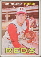 1967 Topps #80 Jim Maloney 50th Anniversary Buybacks Baseball EX