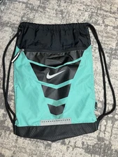 Nike Drawstring Bag Used Blue Black