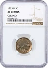 1925 D 5C Buffalo Nickel NGC XF Details Cleaned Circulated Coin