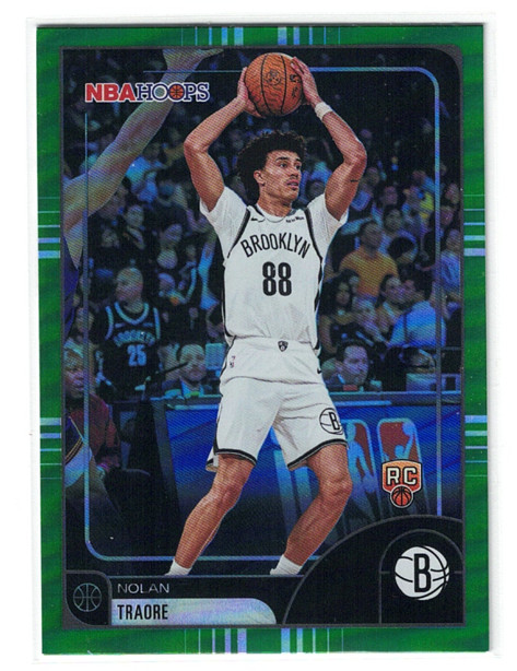 2025-26 Topps NBA Hoops - Nolan Traore #133 Green Hoops (RC)