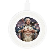 George Washington Patriotic Wireless Charging Pad - Quake Charging Station