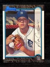 Bowman Rookie Card Nate Cornejo #187 Detroit Tigers 1998 Signed Baseball MLB Tra