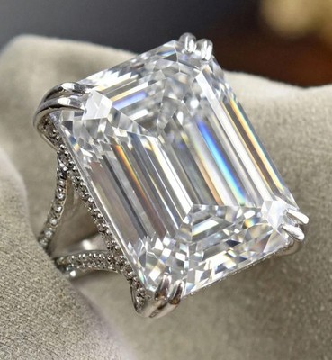 RARE 7.00Ct, Certified White Diamond Solitaire Ring,Tariffs FREE & Matching Stud