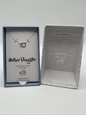 Sterling Silver Love This Life "Mother Daughter" Necklace 16" +2" Chain Gift Box