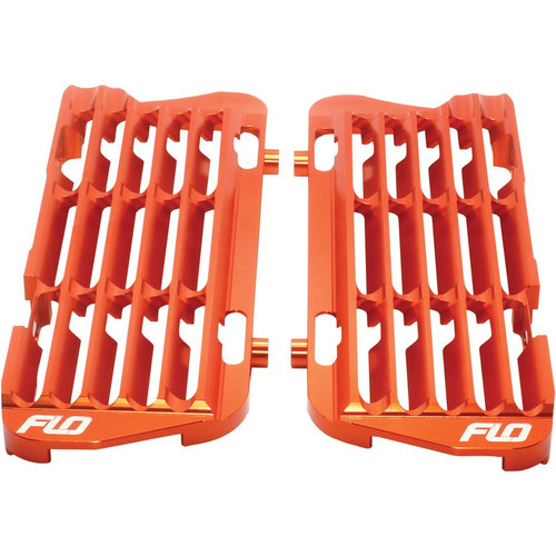 Flo Motorsports High Flow Radiator Braces - Orange FLO751ORG