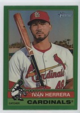 2025 Topps Heritage Chrome Green Border 5/99 Ivan Herrera Iván Herrera #252 09p1