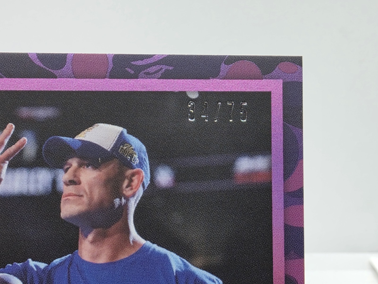 John Cena 2025 Topps WWE x Bape Purple Camo /75 thumbnail 4