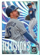 2020 Donruss Optic #OI-5 Whit Merrifield Optic Illusions Holo