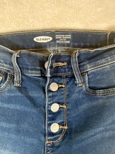 OLD NAVY Rockstar Girls Size 10 Super Skinny High Rise 360 Denim Jeans Jeggings