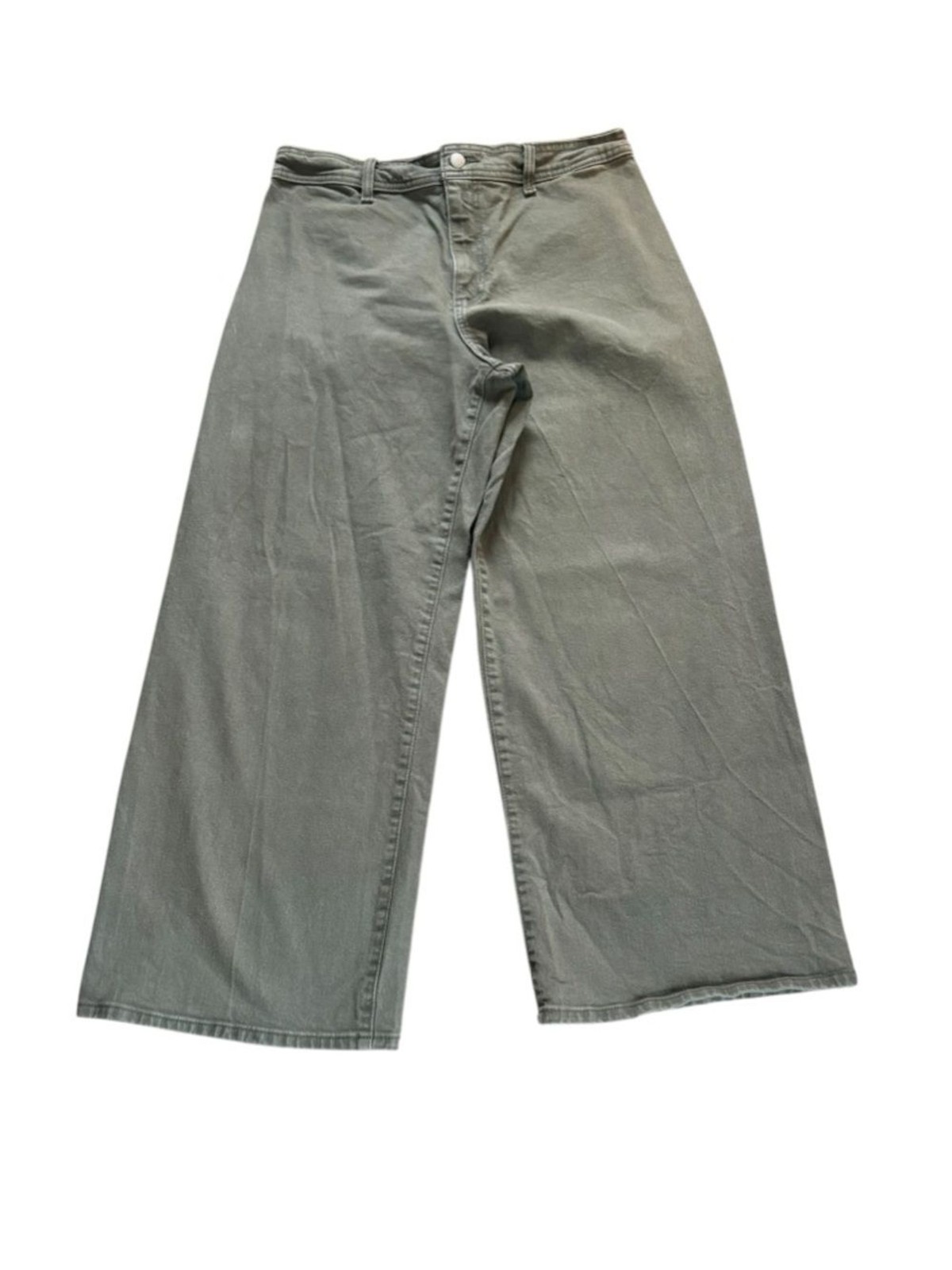 Universal Thread Sailor High Rise Wide Leg Pants Olive Green Womens 12