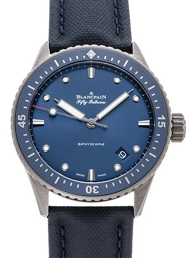 Blancpain — Blancpain Fifty Fathoms Bathyscaphe 5000-0240-O52A CE 43.6mm Automatic #KMW576