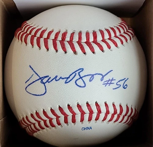 DARREN BRAGG SIGNED RAWLINGS BASEBALL MARINERS CARDINALS METS BRAVES RED SOX