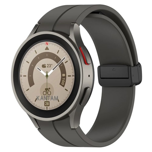Cinturino in silicone per Samsung Galaxy Watch 7 6 5 4 40/44 mm chiusura magnetica fibbia a D - Foto 96 di 100