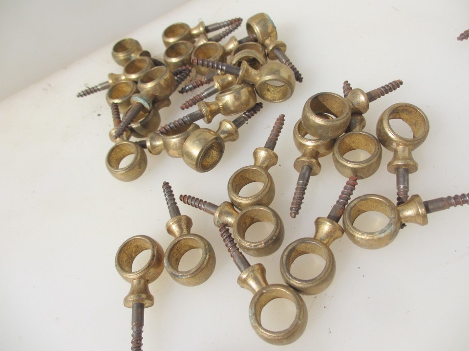 Antique Brass Stair Rods & Clips x15 Vintage Victorian French 31.5"L eBay
