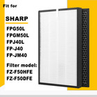 FZ-F50HFE FZ-F50DFE Hepa Filter for Sharp FPG50L, FPGM50L, FPJ40L,FP-J40,FP-JM40