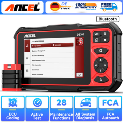  2025 Ancel DS300 KFZ Diagnosegerät Auto OBD2 Scanner Alle Systeme 28+ Reset