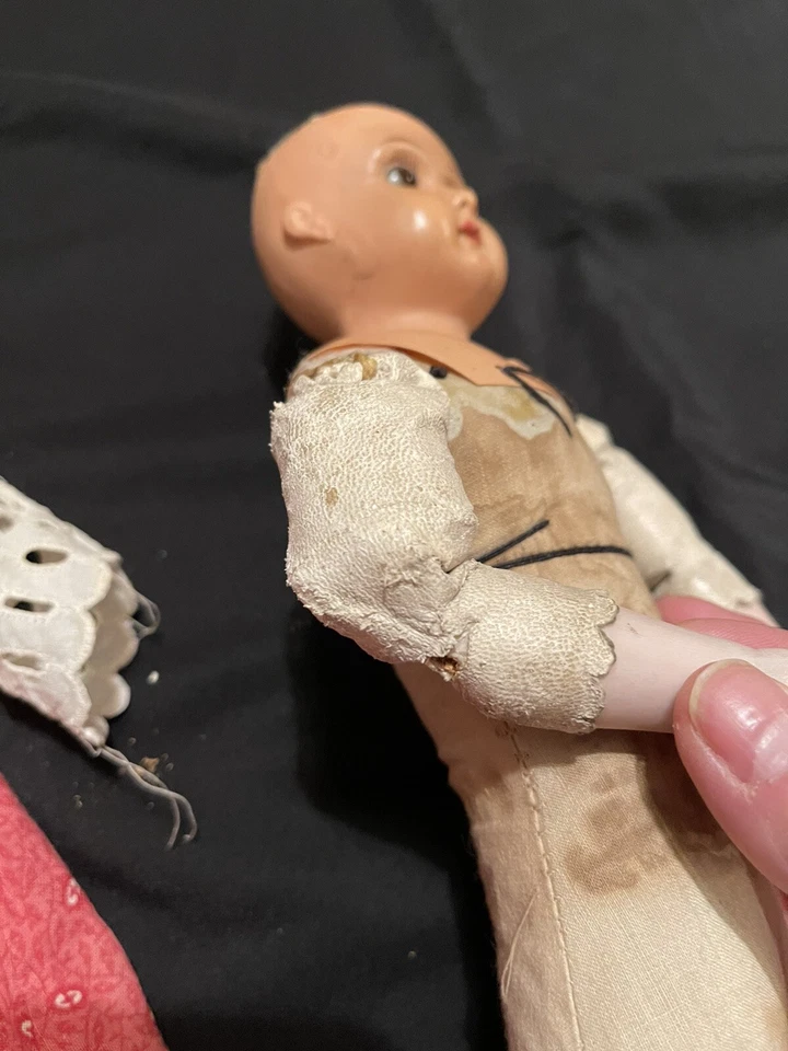 "Muñeca de celuloide antigua alemana de 1"" hecha por Minerva ver más abajo" Foto 4 de 4