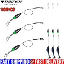 10pcs 1/4oz 1/5oz 3/4oz 3/8oz Carolina Rigs for Fishing with Fishing Weight US
