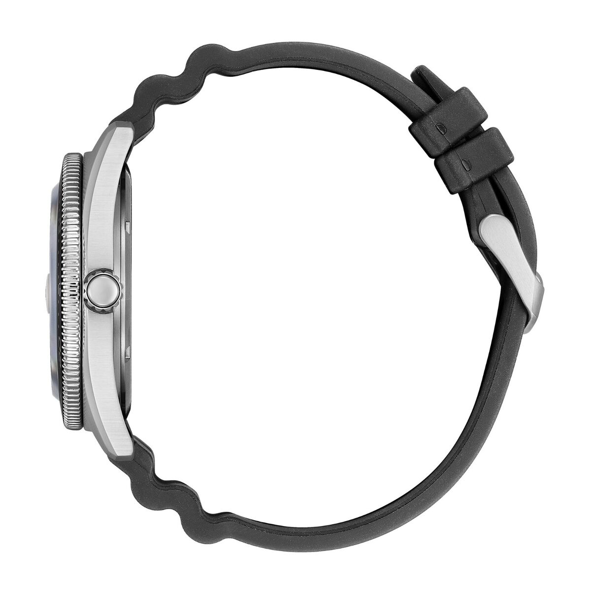 Citizen Men's Eco-Drive Luminous Calendar Black Silicon Citizen Men's Eco-Drive Luminous Calendar Black Silicon