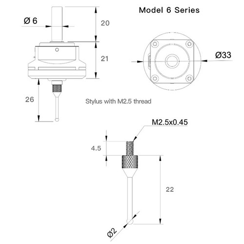 Neueste V6 Anti-Roll 3D Tastkopf Einstellung Kantenfinder CNC Sonde für Mach3/Grbl - Bild 4 von 7