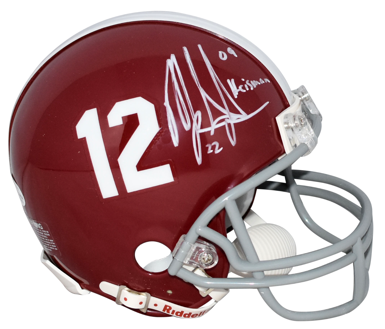 Mark Ingram Autographed Signed Alabama Crimson Tide MINI HELMET W/ 09 HEISMAN 