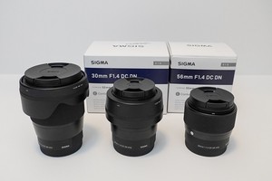Sigma Trio Prime Lenses Bundle 16mm 30mm 56mm F 1 4 For Sony Aps C E Mount Ebay