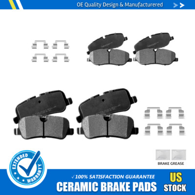 Front + Rear Ceramic Brake Pads For 2006-2009 Land Rover Range Rover Sport LR3