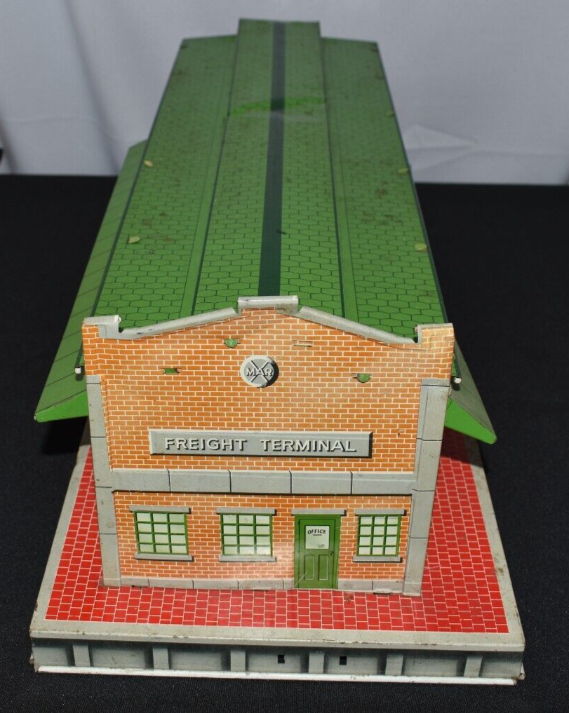 Vintage 1950's Marx Freight Terminal Tin Toy Train Station | eBay