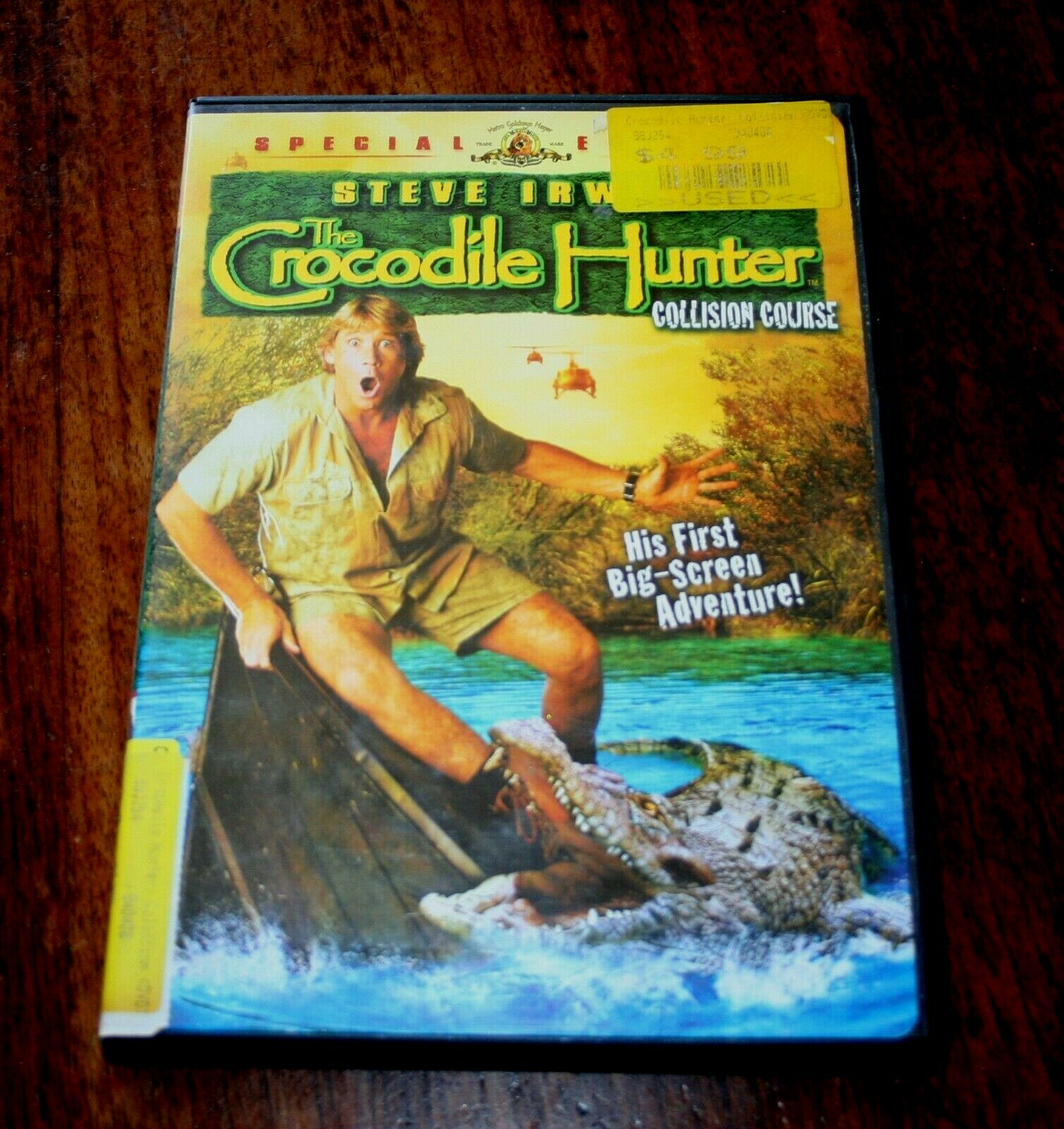 CROCODILE HUNTER DVD & VHS Tape (2) Steve Irwin Collision Course ...